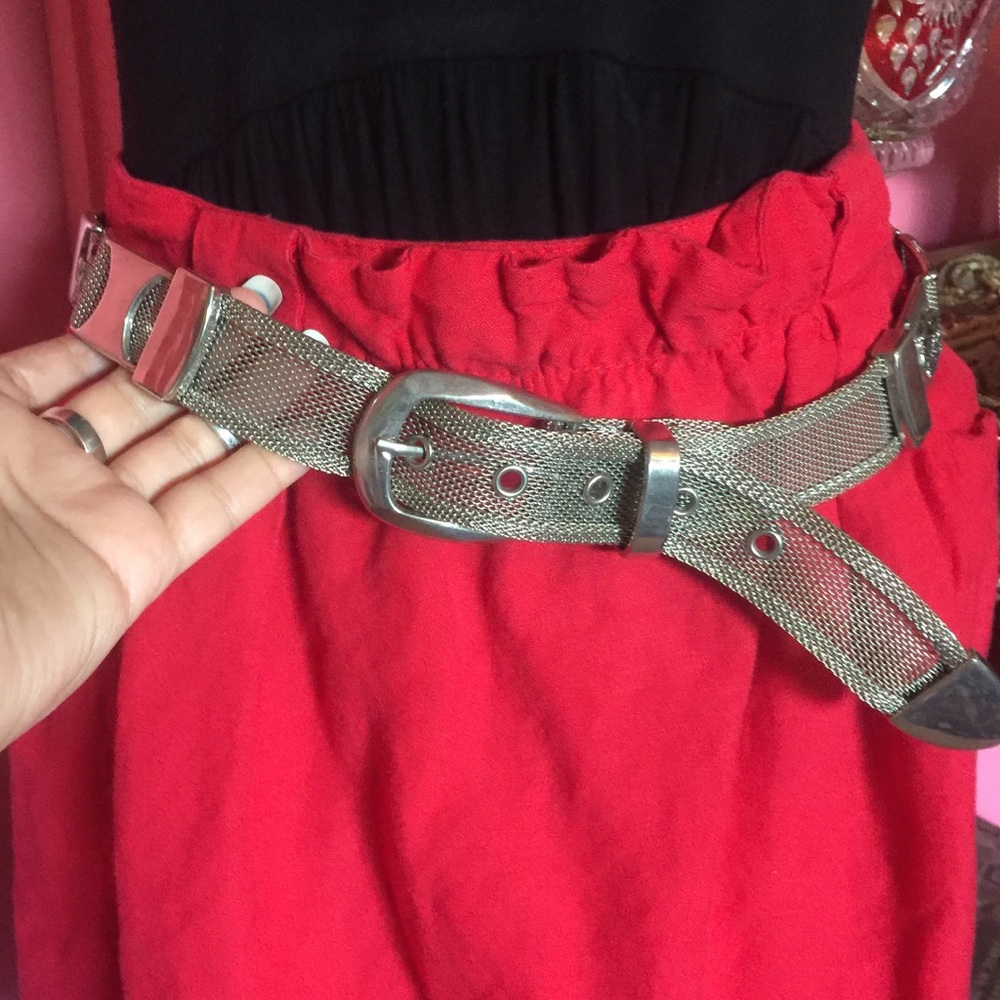 Paris New York Eagle mesh belt 46”